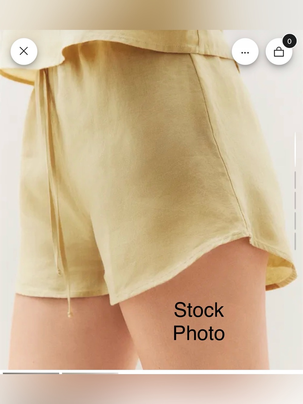 NWT ZARA HOME 100% LINEN SHORTS MEDIUM - BROWN ⭐️BEST OFFER⭐️ END OF SUMMER💕 - Picture 8 of 8